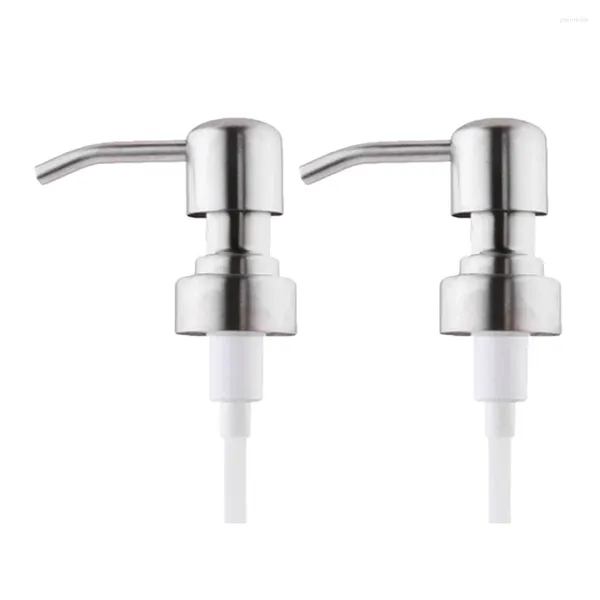 Dispensador de sabão líquido 2 PCs Bomba de manobra manual Sanitionador de lavagem de mão Fluid Aço inoxidável Tamas de loção xarope de loção