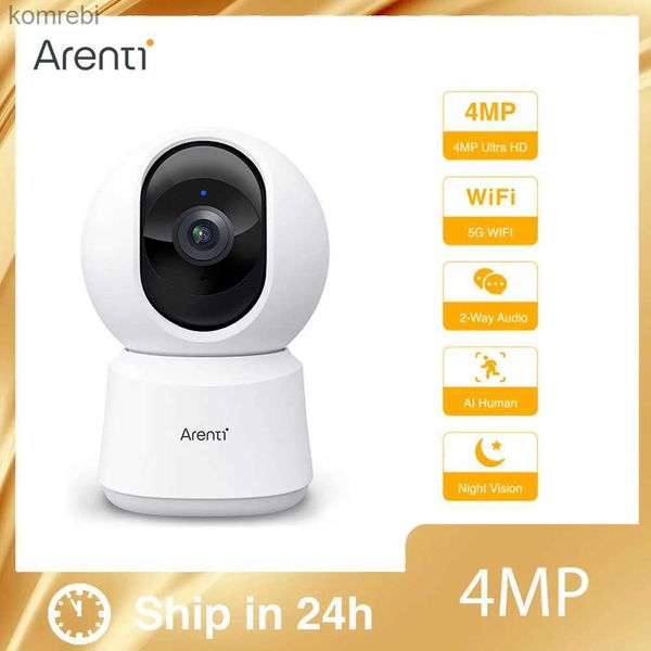 Câmeras IP 4K 8MP 2.4 e 5GHz Câmera IP IP Segurança interna Wi-Fi PTZ Câmera de 4MP de alta definição de rastreamento automático Monitoramento de vídeo Câmera CCTV P2Q C240412