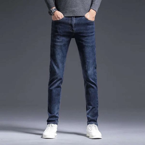 Summer Jeans Spring Men Slim Slim Fit American American High End Brand Small Straight Double Pants vendendo