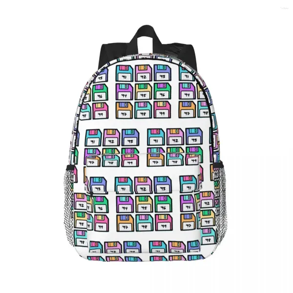 Rucksack 90er ästhetische Scheibe Rucksäcke Jungen Mädchen Bookbag Casual Schüler Schultaschen Laptop Rucksack Umhängetasche große Kapazität