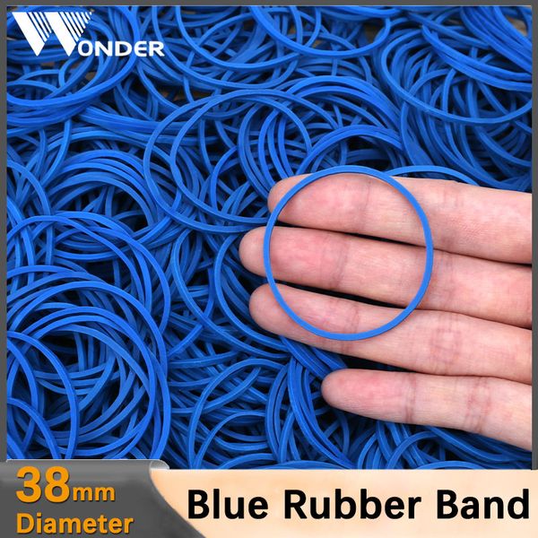 50-500pcs blu elastici bande di elastico anello di gomma Office Respuglio di articoli di cartoleria Forniture scolastiche Diametro 38 mm