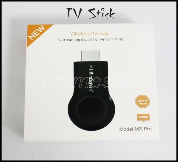 Venda MX Pro TV Stick Full HD 1080p Anycast Miracast DLNA Airplay WiFi Receptor Dongle para Andriod iOS CellPhone2219857
