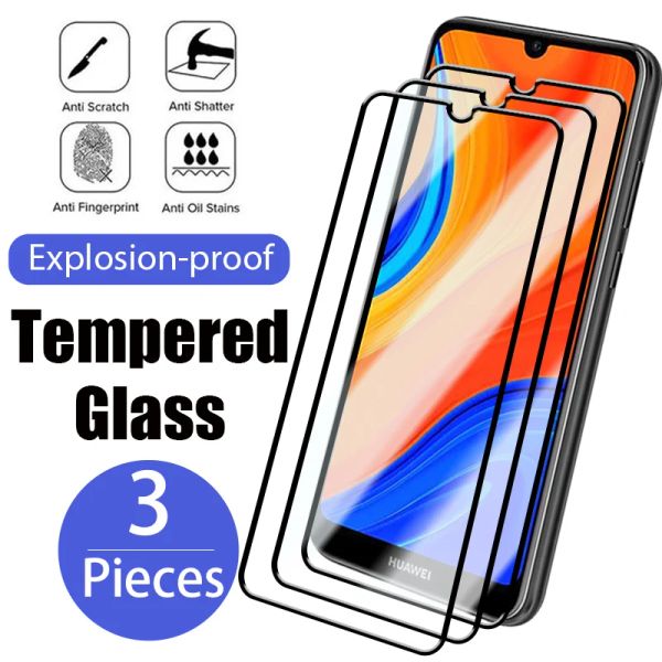 3 pezzi di vetro protettivo per copertura completa per Huawei P20 P30 Pro P30 P40 Lite Screen Protector Glass per Huawei Mate 20 Lite P Smart 2019