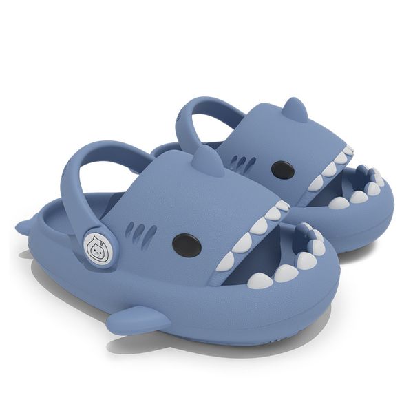 summer kids sandals slides children slippers buckle designer fashion lovely cartoon shark External collision prevention slide free shipping shoes