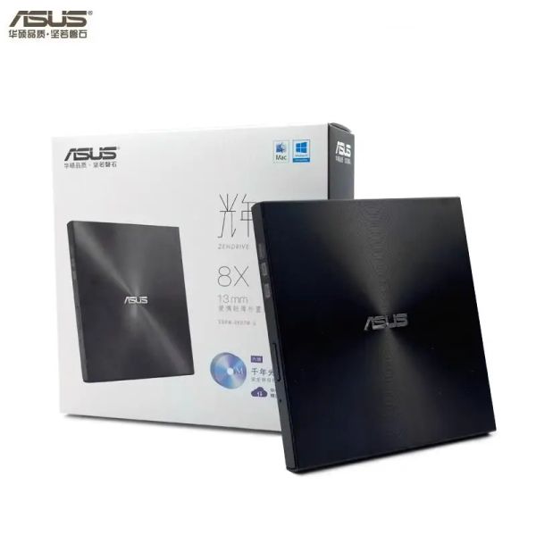 Dirige novo novo e original ASUS SDRW08U7MU 8X CD / DVD Burner externo Burner USB Mobile Mobile Drive