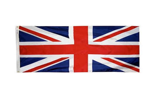 Британский флаг высококачественный 3x5 футов 90x150cm фестиваль фестиваля Англии подарки 100D Полиэстерные внутренние на открытом воздухе.