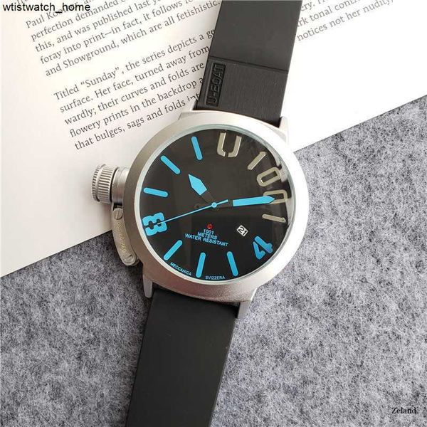 Fashion Designer in acciaio inossidabile Custodia top da uomo orologio da uomo da uomo con orologi da polso a cinghia di gomma movimenti meccanici automatici per regalo di Natale