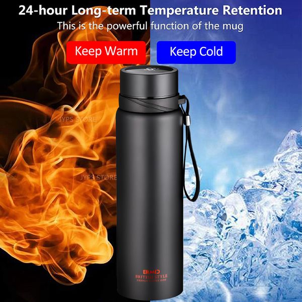 1000ml Smart Thermos Bottle Temperation Display ThermoMe