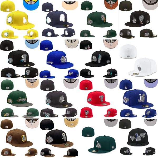 Hot Canvas Baseball Caps Designer Hüte ausgestattet Caps Mode Fedora Letters Streifen Herren Casquette Beanie Hats Größe 7-8