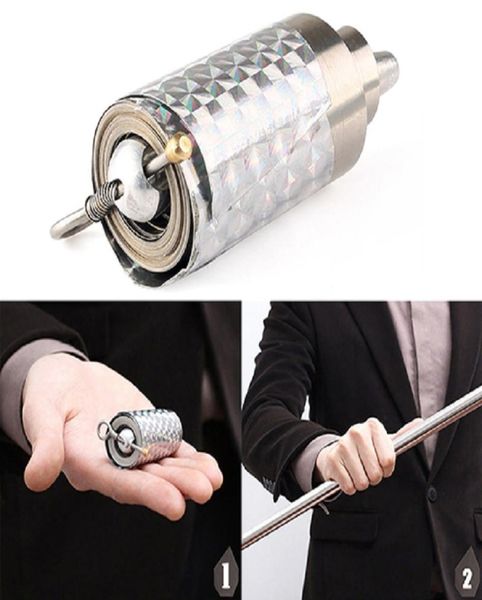 Görünen Cane Metal Silver Magic Stick Wand Sihirli Hileler İllüzyon İpek'e Asla Sihir Dersleri Çocuk Hediyesi1915189