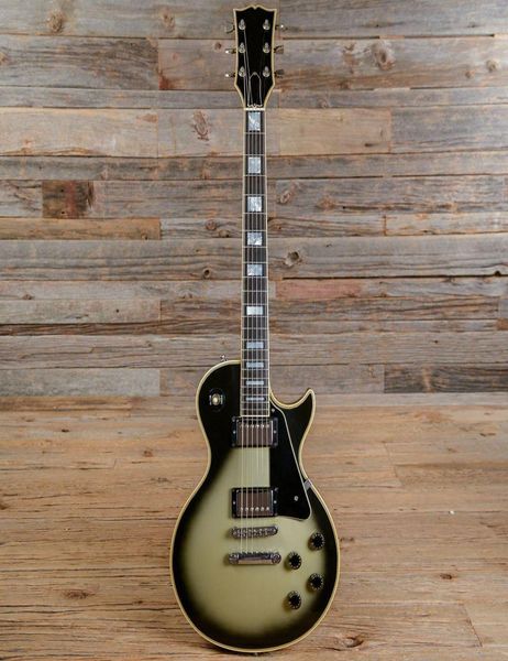 Promoção Adam Jones Vintage Amarelo Silver Burst Guitar Ebony Fingerboard Body Binding8508954