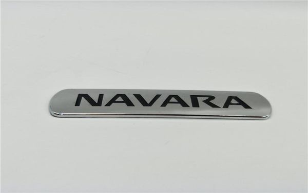 Für Nissan Navara Rücken -Rücken -Logo -Platte Embleme Frontier Pickup D21 D22 D23 D40 Seitentür Chrom -Namensschild1049600