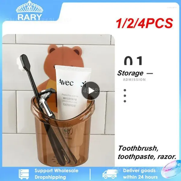 Conjunto de acessórios de banho 1/2/4pcs Acessórios para o banheiro de casa escova de dentes de escova