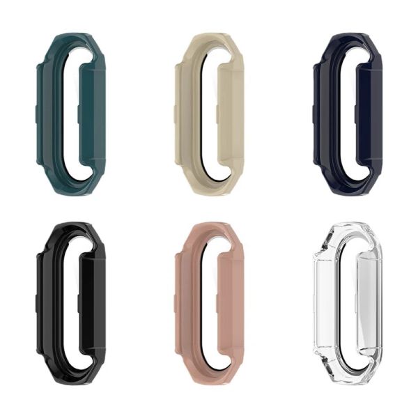 PC Hard Case + Glass per Xiaomi Mi Band 8 7 Schermo Protector Bumper Protective Case per MI Band8 Band7 NFC Accessori TPU Film