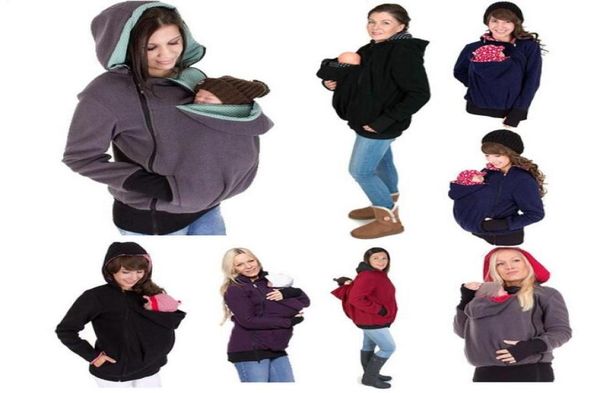 Baby -Trägerjacke Känguru Hoodie Winter Mutterschaft Oberbekleidung für schwangere Frauen verdickte Schwangerschaftsbabys mit Coat7029755