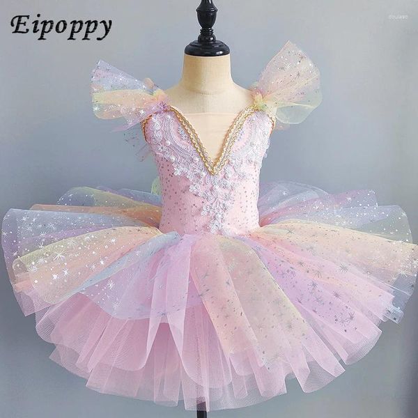 Abbigliamento da ballo danza da ballo da ballo femminile 'pettiskirt per bambini abiti da ballo per bambini piccoli costumi cigno costume tutu garza gonna