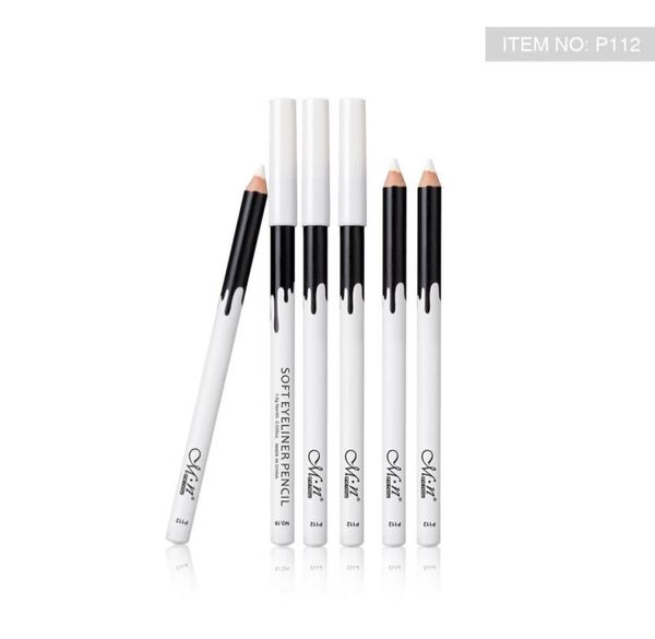 Manow P112 12 pezzi di trucco in legno setoso Legno costetico bianco morbido eyeliner matita per la matita per la matita della matita 3397650