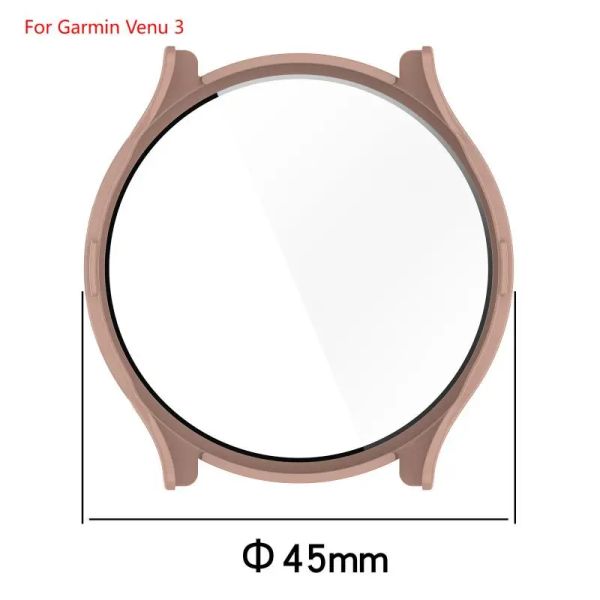 Glass + Case Cover для Garmin Venu 3 3S Smart Watch Band Bess Bescement Bumper Bumper Venu3 Venu3s Shrotect Accessoies Accessoies
