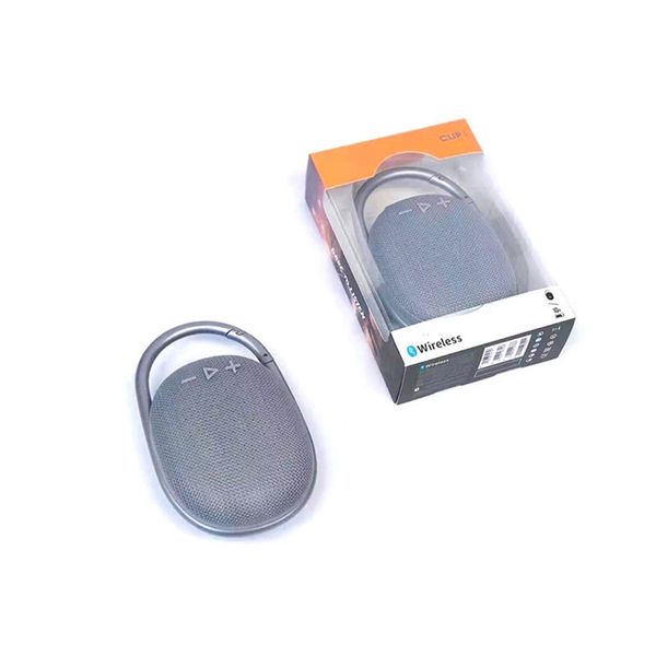 Clip4 Music Box 4 Generation wasserdichte drahtlose Bluetooth -Lautsprecher Sport Hanging Schnalle Einsatzkarte Praktische kleine Mini -Lautsprecher DHL kostenlos