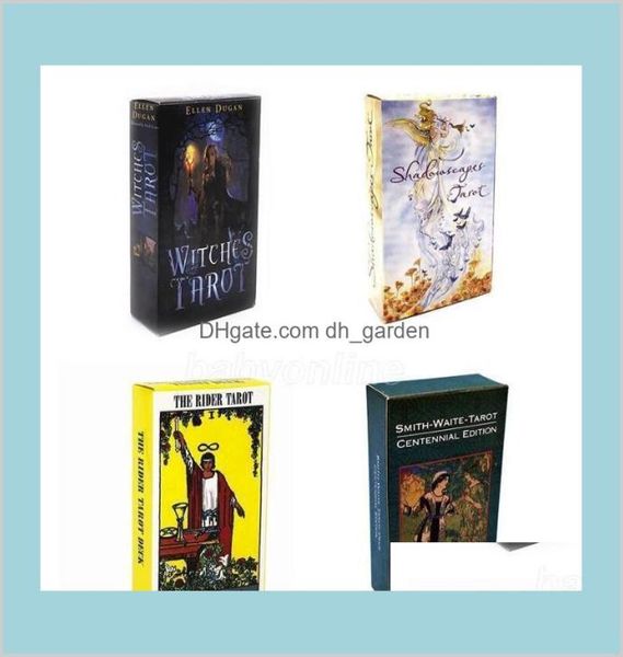 Favor Event Feste Partyzubehör nach Hause Garten 15 Styles Tarots Witch Rider Smith Waite Shadowscapes Wild Tarot Deck Brettspiel Ca5380180