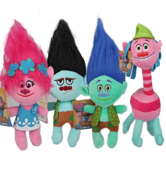 3 Styles Film Karikatür 35cm Dream Works Movie Trolls Peluş Oyuncak Bebek Py Şube Dolgulu Bebekler L2442988361