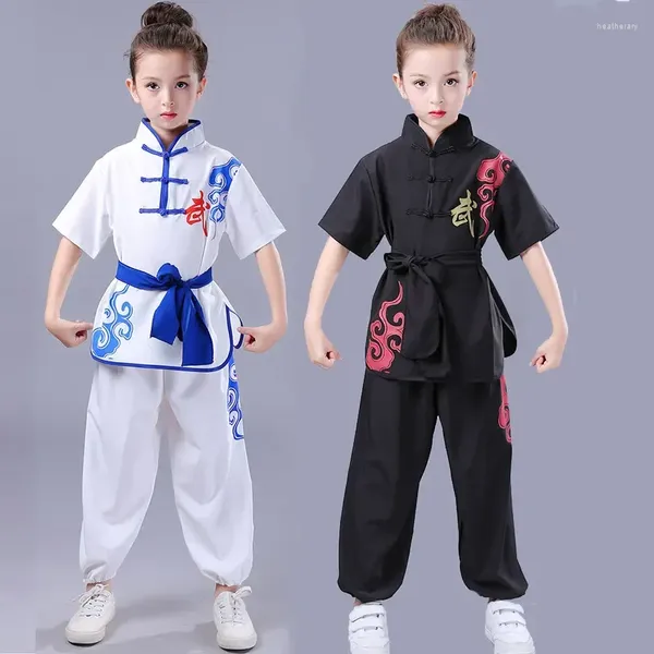 Roupas étnicas artes marciais terno de roupa changquan traje para meninos garotas crianças adultas chinesas tradicionais uniformes wushu crianças