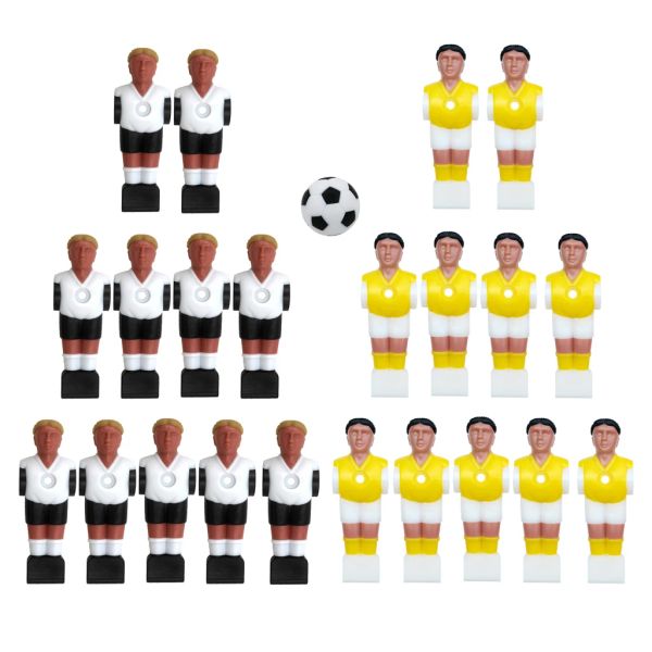 Tabelas mini foosball masculino jogador de jogadores de futebol figuram acessórios de jogo de peças de futebol de tabela de futebol de futebol