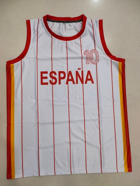 ESPANA #10 Duran Vintage Basketball Jersey personalizzato con qualsiasi nome e numero