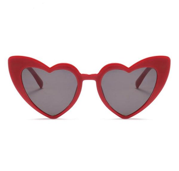 Love Heart Sunglasses for Women 2018 Moda os óculos de sol de olho de gato preto rosa cor de coração de coração vermelho para homens UV4004820831