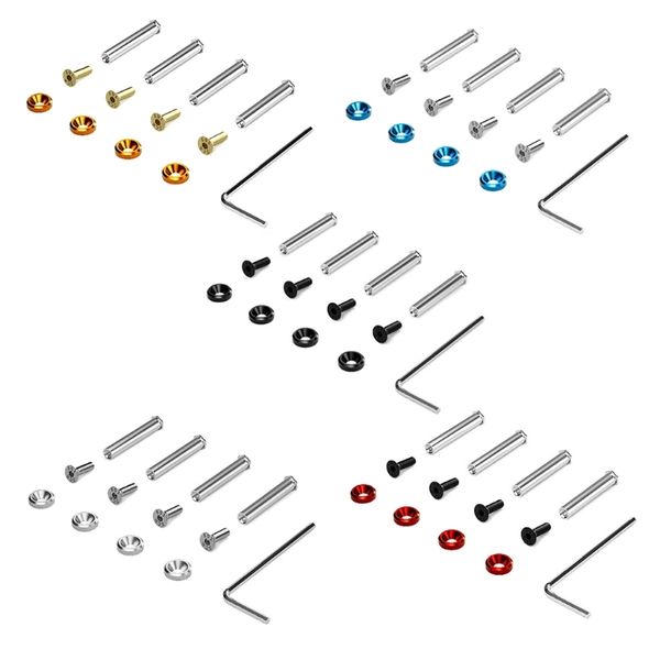 B95d Aluminiumlegierung Schraube Set farbenfroh anodiert für Computerhülle CPU -Kühlventilatoren Schrauben Verriegelungsmutter 4pcs