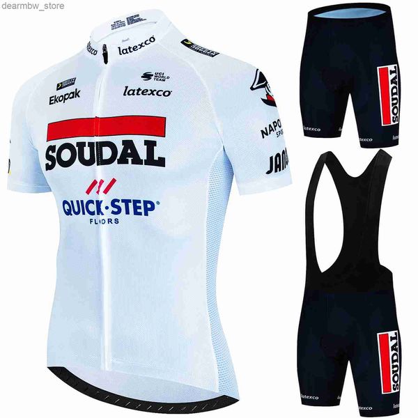 Jersey de ciclismo Conjunta de ciclismo rápido Man Clothing 2024 Sets MTB Sports Sports Set Blouse Roupas de verão Bib Tricuta uniforme Jersey Shorts Kit L48