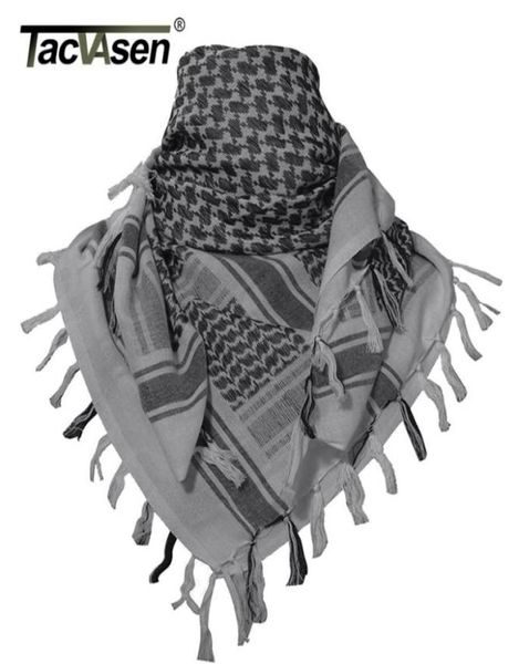 Tacvasen Мужчины Scarf Tactical Desert Arab Arab Keffiyeh Scarf Hamouflage Head Scarf Женщины арабская хлопковая пейнтбол Маска D1819093612