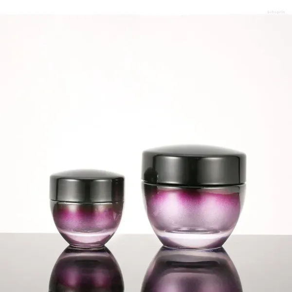 Garrafas de armazenamento atacado 50pcs Luxury roxo vazio garrafa de bomba 20ml 30ml 50ml 100ml