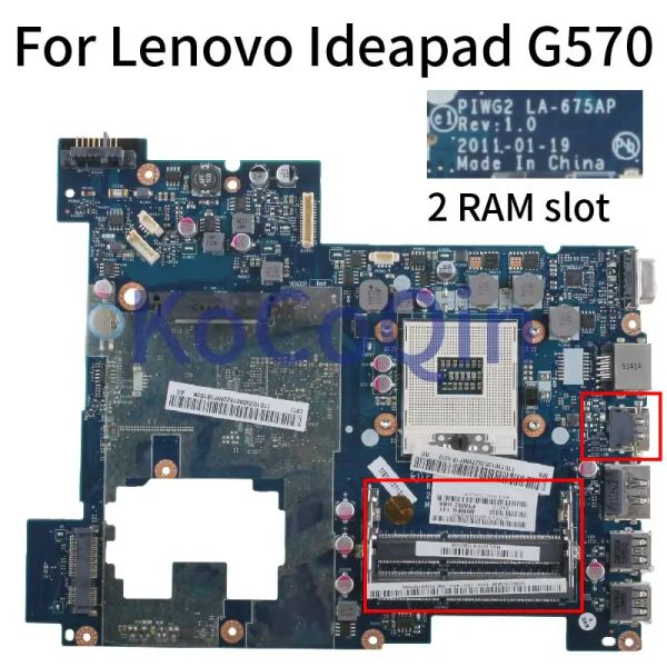 Материнская плата Piwg2 LA675AP для Lenovo IdeaPad G570 Notebook Mainboar