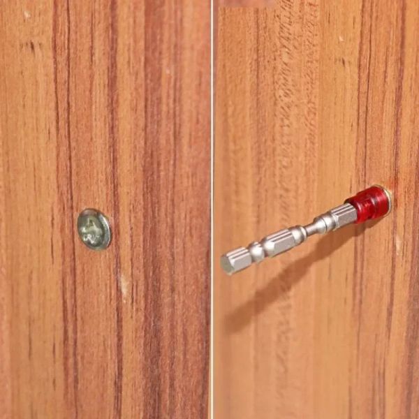 4/1pcs Novo bit de fenda magnética PH2 Cabeça cruzada de 1/4 de polegada Anel de chave de fenda de hastes hexáfego para o kit de chave de fenda de trabalho da casa
