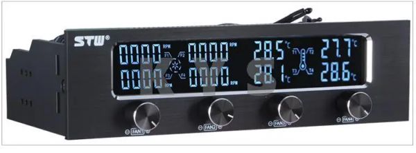 Resfriamento STW 6041 5.25 Driver Coloque o controlador de velocidade do ventilador LCD