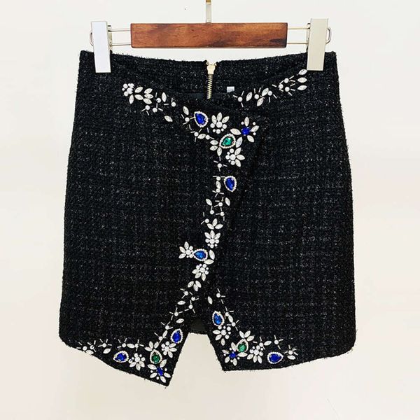 Temperamento in stile stella a due pezzi Temperamento pesante Industria Diamond Shorded Bead Wool Short Short Short