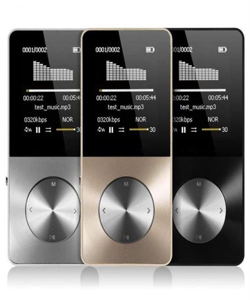 Metal mp3 mp4 player 8gb 16gb de vídeo esportivo mp4 flash hifi slim mp4 video player walkman com speaker2366240w263s9131105