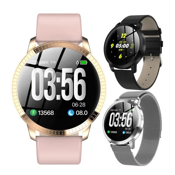 Relógios Smart Watch Bracelet Sport Atividade Rastreador de fitness com frequência cardíaca Monitor do sono da pressão arterial Pedômetro de pulseira à prova d'água SM