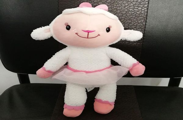 30cm Doc Lambie Plush Featon Toys Lamb Ovelha de pelúcia DOLL DORMA DOLL TROY SOFT CRIANÇAS Presentes de Natal LJ2009148223748