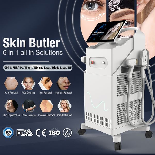 Nova chegada IPL Laser Diodo Máquina Diodo Remoção de Cabelo Opto SHR ELETA ELAGEM RF SKIN SKINE REJUMENTO DE FACEL