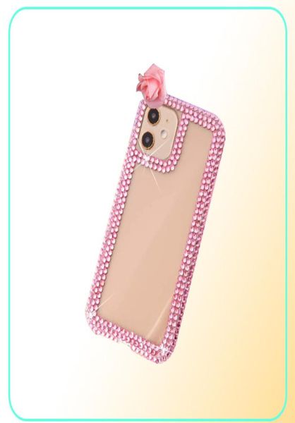 Luxury Diamond Glitter Crystal TPU Casos de telefone para iPhone 6 7 8Plus XR XS 11 12 13 14 Pro Max Bling Choffoof Coupa6653262