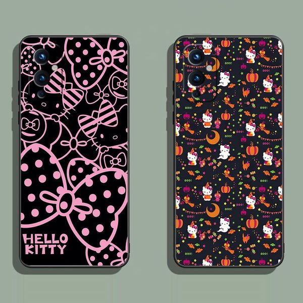 Симпатичная кошка Hello K-K-Kitty Phone Coque Coque Coque для OnePlus 11 10 9 8 8t 7 7t 6 6t 5 Ace 2V Nord CE 2 3 5 5 Pro Case Shell Shell