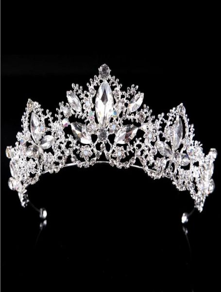 Belos cristais de alta qualidade Casamento Retro de noiva Pérola Acessórios para Cabelo Pérola Banda da cabeça Coroa Tiara Ribbon Headpied3850090