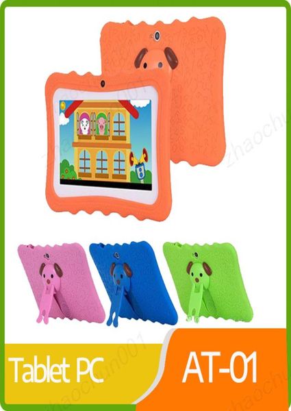 2019 Kids Marka Tablet PC 7 inç Dört Çekirdek Çocuk Tablet Android 44 Allwinner A33 Google Player WiFi Büyük Hoparlör Koruyucu COV5118143