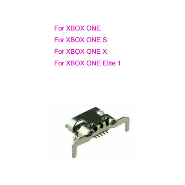 Zubehör 100pcs X für Xbox One Controller Micro USB -Ladeanschluss Socket 1537 1708 für Xbox One S X Elite 2