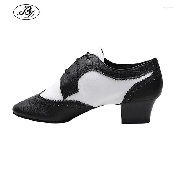 Tanzschuhe Bd Männer Latin professionell zwei Teile allein echte weiche Leder -Sneaker BD441ballroom Wettbewerb