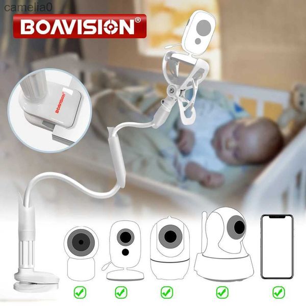 Baby monitors Multi funzionale del supporto per telefono universale Multifunzione Cradle pigro regolabile 85 cm a braccio lungo monitor per bambini montato a parete Camerac240412