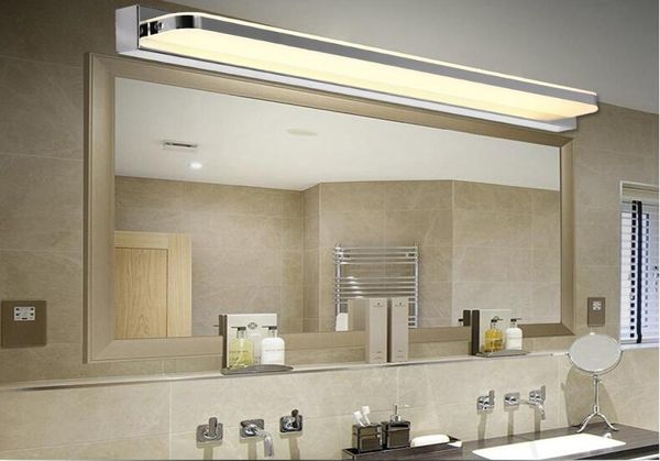 Specchio a LED da bagno acrilico Light Light SMD5050 Mini in stile Waterproof Wall Sconces Fronte Fronta Luce in acciaio inossidabile Luce LED1057070