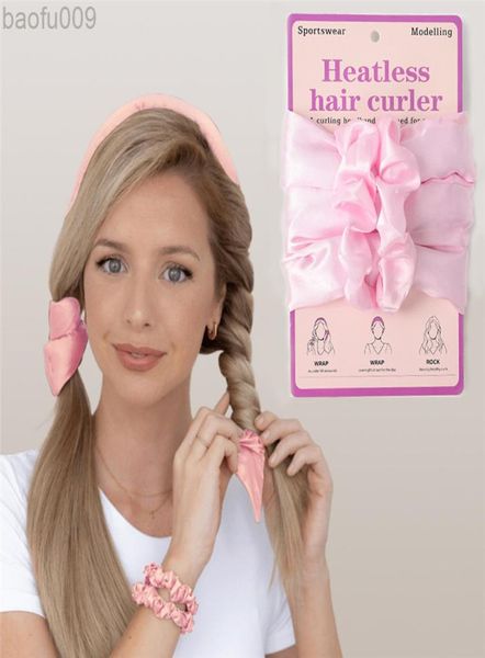 11 Farben Magische Haare Curlers Hitzelos faules Haar Curling Tong Stirnband Haarwellen Wellen Formers Wellwellbündel Curls Styling auch 5217957